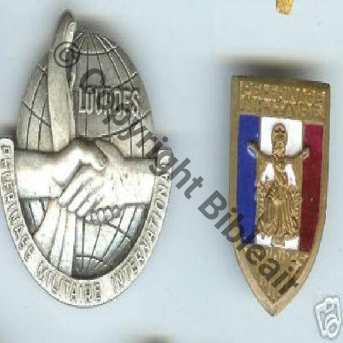 xz PELERINAGE MILITAIRE INTERNATIONAL LOURDES SM Bol... Embouti 3Eur Ebay02.06